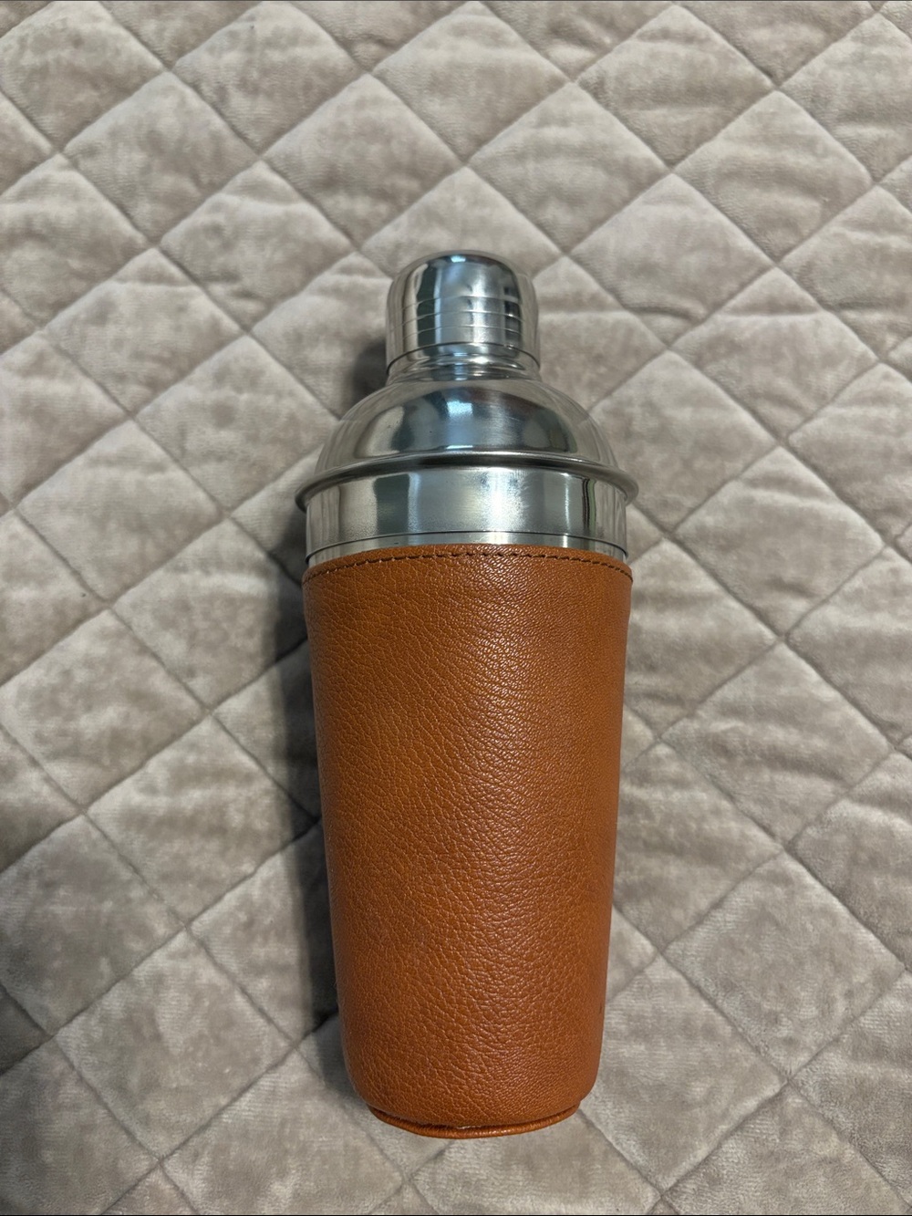 Premium Wrapped Cocktail Shaker in Brown